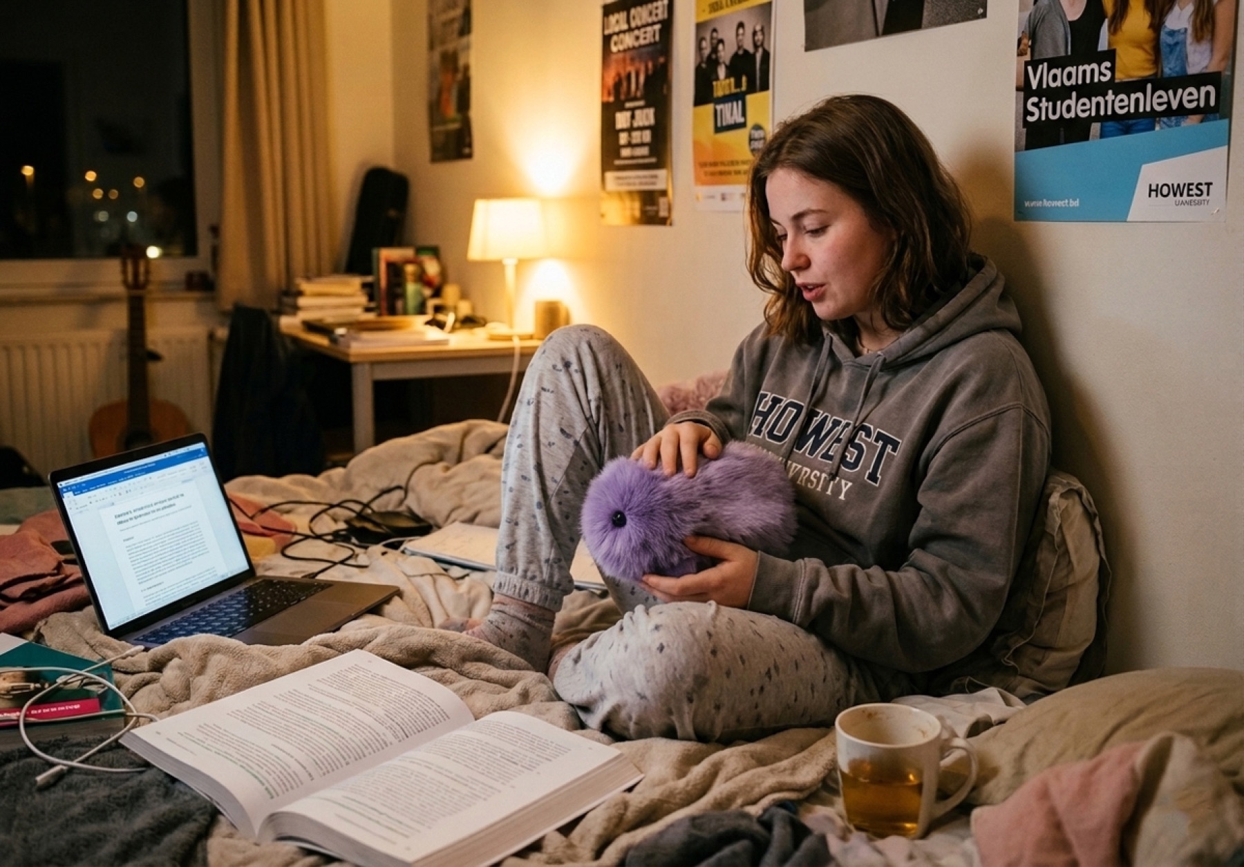 Studente met Cupboo als rustig gezelschap